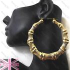 Gold/silver Fashion Bamboo Earrings Creole Hoops Round Hoop Small/medium/big