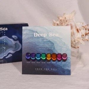 FROM THE NAIL Deep Sea 8 Color Set Professional Gel Nail Polish Magnet Perl - Picture 1 of 8