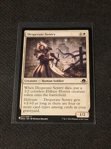Magic the Gathering Eldritch Moon Mystery Booster Desperate Sentry - Picture 1 of 2