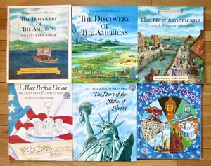 Lot 6 BETSY & GIULIO MAESTRO Books Constitution Discovery of Americas PB EXC L1 - Imagen 1 de 2