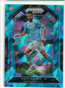 2020-21 Panini Prizm EPL English Premier League Riyad Mahrez #97 Blue Ice /75 - Picture 1 of 1