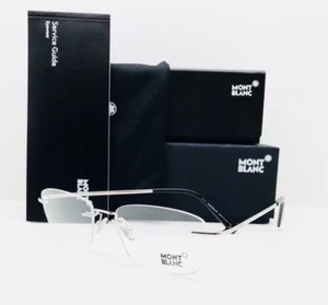 New Mont Blanc Eyeglasses 561 016 Palladium 55•18•145 With Original Case - Picture 1 of 9