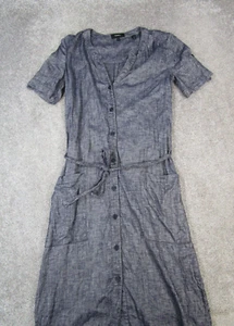 Theory Shirt Dress Womens 4 Blue Wrap - Picture 1 of 9