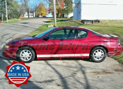 2002-2005 Chevy Monte Carlo Rocker Panel Trim Side Molding Stainless 4" 6Pc - Image 1 of 3