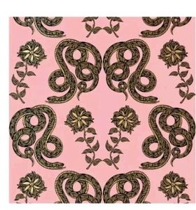 1 Double Roll Patch NYC HYGGE & WEST Serpentine (Punch) Wallpaper two 26" X30' - Picture 1 of 4