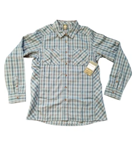 Mens Eastern Mountain Sports EMS Check Shirt - Medium Teal/Blue - Picture 1 of 4