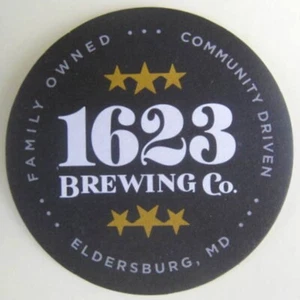 1623 BREWING CO., propiedad de la familia..., alfombrilla de montaña de cerveza de 4", Eldersburg MARYLAND 2024 - Imagen 1 de 2