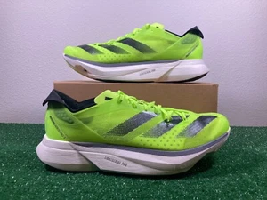 Sz 12 Men - Adidas Adizero Adios Pro 3 Lucid Lemon Volt Racing Run Shoes NEW - Picture 1 of 6