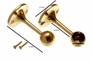 Asciugamano Asta Binario Presa Staffa di Supporto 19mm Eb & Viti Quantità Pacco - Foto 1 di 1