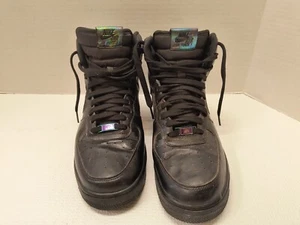Size 9 - Nike Air Force 1 07 LV8 High Black Iridescent - Picture 1 of 15