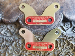 Auto-Lite Horn Bracket Plate used on Boats Acid Etched Brass - Bild 1 von 1