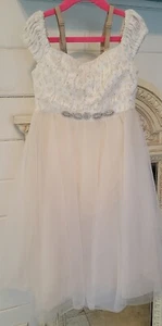 Weiß Elfenbein CL Kleid, Halloween, Tanz, Ballett, Show, Blumenmädchen, Kirche  - Bild 1 von 5