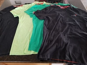 4 Count SuperDry Short Sleeve T-Shirts Lot Orange Label Embroidered Logo SM - Picture 1 of 5