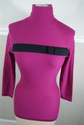 TRACY REESE WOMENS PURPLE LONG SLEEVE TURTLE NECK SWEATER SIZE SMALL - Image 1 of 4