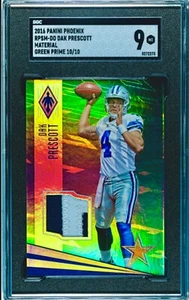 /10 SGC 9 RC Dak Prescott 2016 Phoenix Green Holo parche de novato placa de identificación POP 1 - Imagen 1 de 4