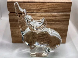 Estatuilla de vida silvestre vintage Baccarat Francia cristal antílope ciervo alce alce  - Imagen 1 de 23