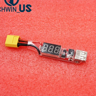 2S-6S Lipo Battery XT60 Plug to USB 5V Charger Converter Adapter for Phone PC - Image 1 of 4