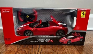 RASTAR RC Telecomando Auto Radio Scala 1/14 Ferrari 458 Speciale Modello A ROSSO - Foto 1 di 11