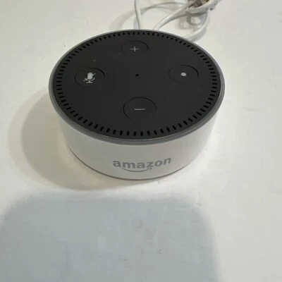 Amazon Echo Dot 2nd Gen RS03QR White BluetoothWi-Fi Alexa Smart  No Charger - Image 1 of 4