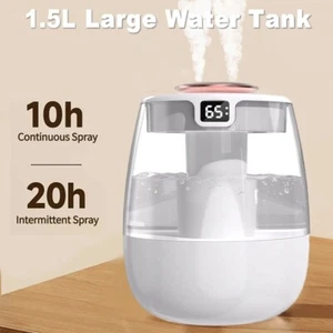 1500ML Aire Humidificador De Vapores Para Hogar Purificador y Difusor De Aromas - Picture 1 of 12