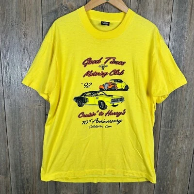 Screen Stars Best Vintage 90s Car Graphic Tee Good Times Motoring Club Large - Image 1 of 4