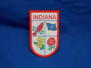 vintage souvenir cloth patch badge Indiana USA - Picture 1 of 1