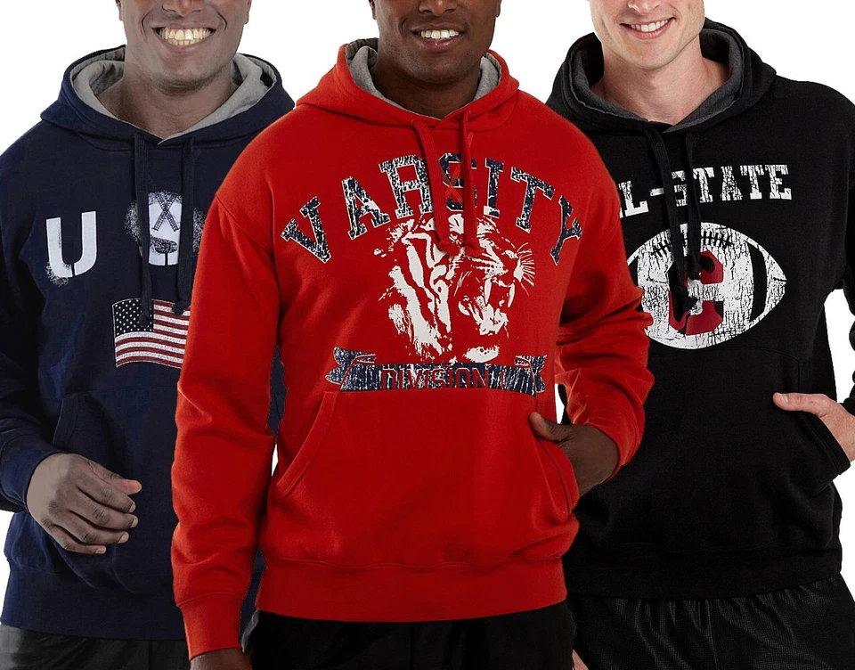 Nuevo Pullover Sudadera con Capucha Simply for Sports Para Hombre Peso Medio Polar Gráfico Foto 1 de 1