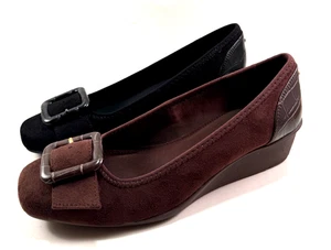 Zapato Anne Klein Sport Wyatt Punta Redonda Cuña Baja Elige Talla/Color - Imagen 1 de 17