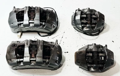 BMW E82 E88 135i FRONT & REAR BRAKE CALIPERS SET FOUR BREMBO GREY GRAY 08-13 OEM - Image 1 of 4