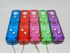 Lot of Nintendo Wii Rock Candy Remote Controller x5 Purple Pink Blue Green Red - Picture 1 of 2