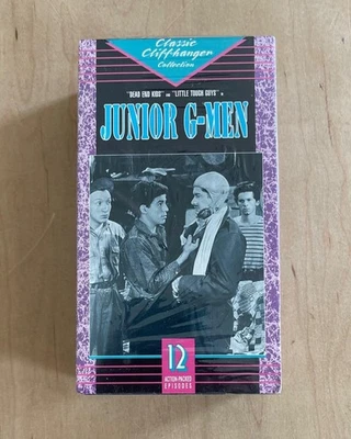 JUNIOR G-MEN (1940) Sealed VHS Cliffhanger Collection VCI Serial Dead End Kids - Image 1 of 4