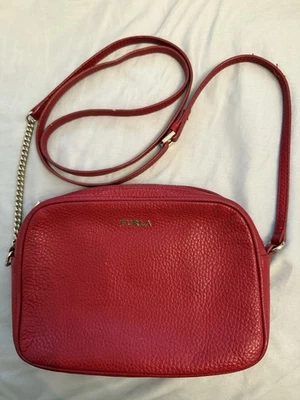 Furla Red Leather Small Crossbody - Image 1 of 4