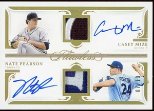 2021 Panini Flawless Dual Patch Auto Gold RPA #DSPCN Casey Mize/Nate Pearson /10 - Bild 1 von 2