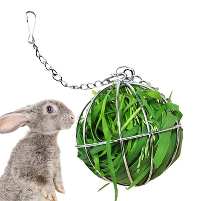 2×Pet Hay Manger Dish Food Feeder Grass Rack Ball for Rabbit Guinea Pig Hamster  - Image 1 of 4