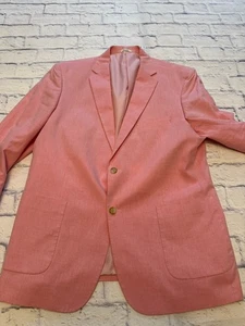 Southern Pines großer Blazer rosa lachs Knopfleiste Schulterpolster Mantel - Bild 1 von 11