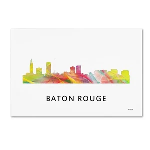 MW0349-C1624GG Baton Rouge Louisiana Skyline WB-1 by Marlene Watson, 16x24-In... - Picture 1 of 2