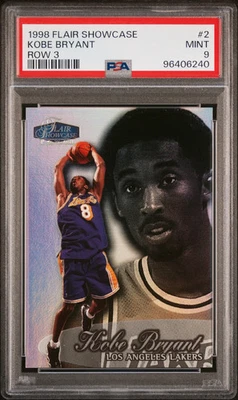 1998 Flair Showcase Коби Брайант #2 ряд 3 PSA 9 - Изображение 1 из 2
