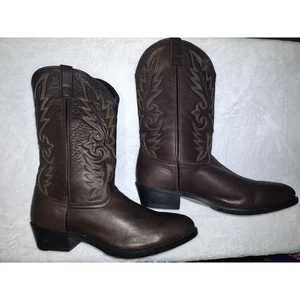 Stivali western cowboy Laredo uomo taglia 15 EW marrone - Foto 1 di 7