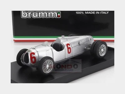 1:43 BRUMM Auto Union F1 Tipo C Ruote Gemellate #6 Season 1936 Hans Stuck R110 - Photo 1/2