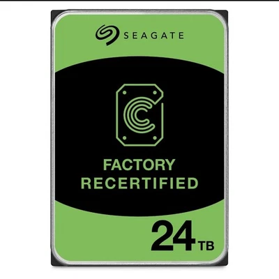 Seagate Exos HDD 24TB ST24000NM000C (Recertified) - Image 1 of 4