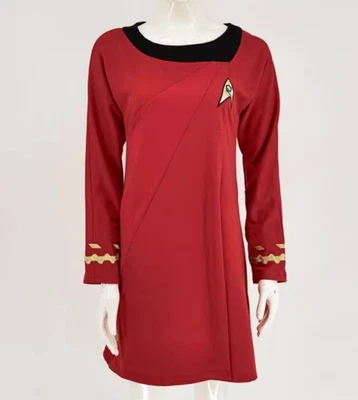 Cosplay TOS Mujer Vestido Azul La Serie Original Flota Estelar Uniforme Disfraz Foto 1 de 4