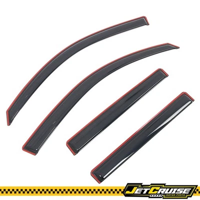 Se adapta a 08-13 Toyota Highlander Viseras de ventana en canal Deflectores de protección solar para lluvia Foto 1 de 4