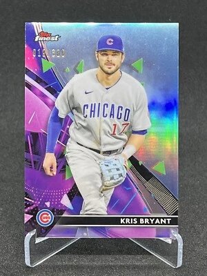 Kris Bryant 2021 Topps Finest - Sky Blue Refractor #34 19/300 - Image 1 of 3