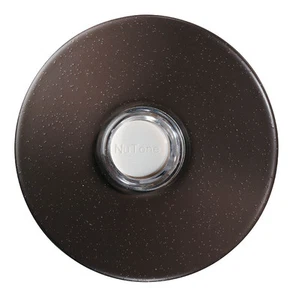 NuTone PB41LBR verdrahteter Bronze-Drucktaster mit Ölschliff - Bild 1 von 1