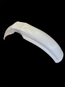 Nuevo 1982-1990 Yamaha YZ 125 250 490 guardabarros delantero inyección protector de barro blanco - Imagen 1 de 5