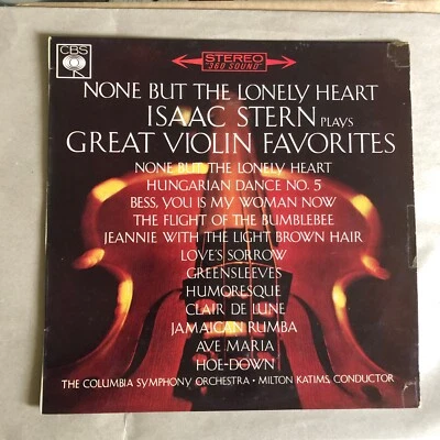 None But The Lonely Heart - Isaac Stern Plays Great Violin Favourites ~ 1963 CBS - Image 1 of 4