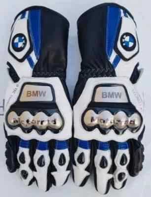 Guantes de cuero para carreras de motocicletas BMW todos los tamaños Foto 1 de 2