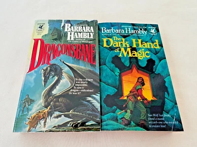 Dragonsbane & The Dark Hand of Magic BARBARA HAMBLY Winterlands Series 1ST Ed - Image 1 of 4