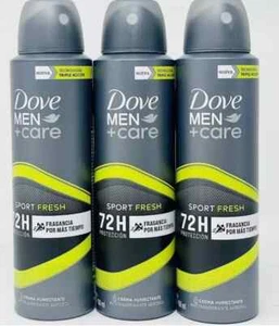 3 Pack - Dove Men+Care 72H Sport Fresh body spray 150ml - Picture 1 of 3