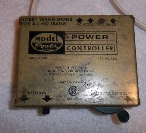 VTG Model Power HO Train Transformer Model C-100 Output 16.5 VDC 17.5 VAC 10 VA - Picture 1 of 5